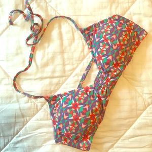 Cute multi colored bikini top